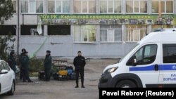 Керченский политехнический колледж, где произошел взрыв, 18 октября 2018 год 