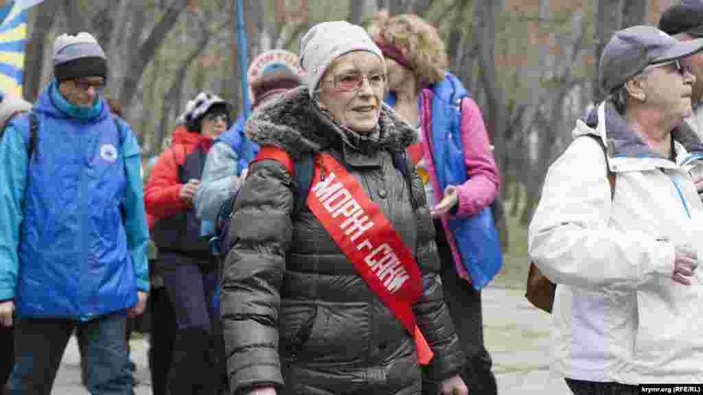 Участница фестиваля зимнего плавания из Сак