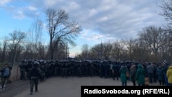 Протест в Новых Санжарах